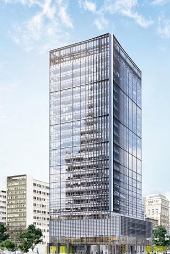 The rising tower will be fully integrated into the Warsaw metro system, allowing for easy access to multiple modes of transportation.