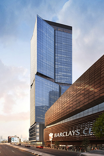 The 156-meter building will yield 858 rental units, of which 258 will be dedicated to affordable housing.