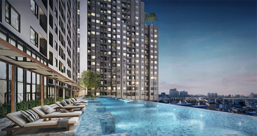 Situated 100 meters from Lam Salee MRT Interchange Station, a new 42-story condo project has just launched in Bangkok.