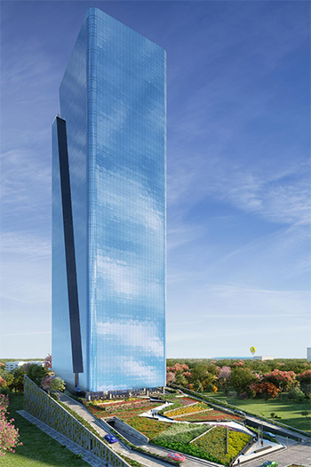 "The Sky" is planned to reach 39 or 40 stories and deliver 35,000 square meters of office and clinical space. Sky Capital.