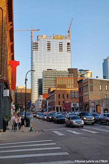 RBC Gateway in Minneapolis started construction in 2019 and anticipates completion in 2022. Image credit: Daniel Safarik via CTBUH