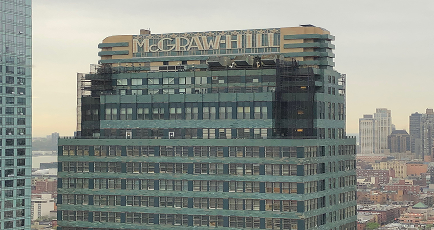 McGraw-Hill Publishing Company Building at 330 West 42nd Street was renovated to current market standards, such as open floor plates. Image credit: Jameson Fink from New York, USA, CC BY 2.0 <https://creativecommons.org/licenses/by/2.0>, via Wikimedia Commons